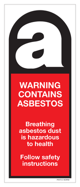 WARNING, CONTAINS ASBESTOS