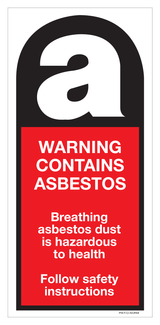 WARNING, CONTAINS ASBESTOS