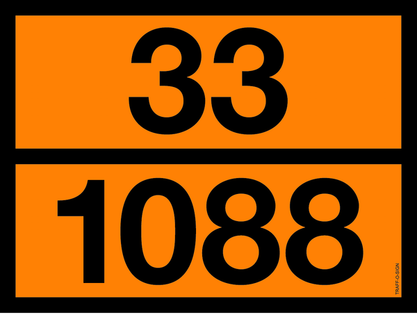 PANNEAU ADR AVEC CODE DE DANGER 33/1088