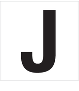 J, LETTRE DÉCOUPÉE