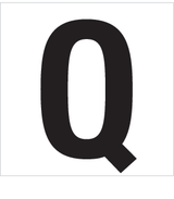 Q, UITGESNEDEN LETTER