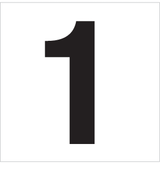 1, UITGESNEDEN CIJFER