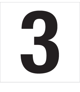 3, UITGESNEDEN CIJFER