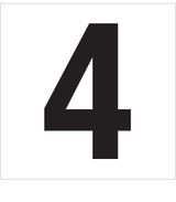 4, UITGESNEDEN CIJFER