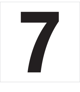 7, UITGESNEDEN CIJFER