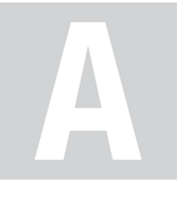 A, UITGESNEDEN LETTER