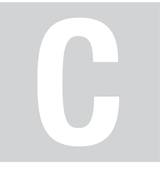 C, UITGESNEDEN LETTER