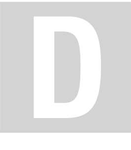 D, UITGESNEDEN LETTER
