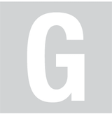 G, UITGESNEDEN LETTER
