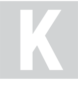 K, UITGESNEDEN LETTER
