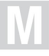 M, UITGESNEDEN LETTER