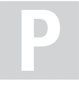 P, UITGESNEDEN LETTER
