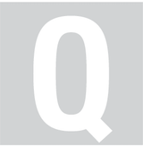 Q, UITGESNEDEN LETTER
