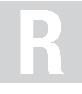 R, UITGESNEDEN LETTER