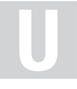 U, UITGESNEDEN LETTER