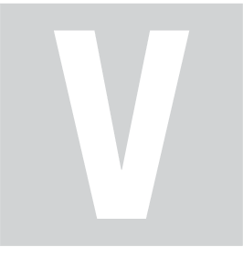 V, UITGESNEDEN LETTER