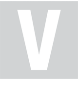 V, UITGESNEDEN LETTER