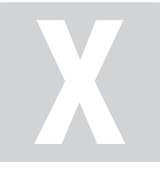 X, UITGESNEDEN LETTER
