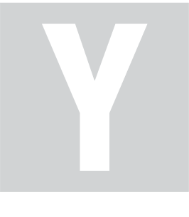 Y, UITGESNEDEN LETTER