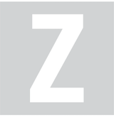 Z, UITGESNEDEN LETTER