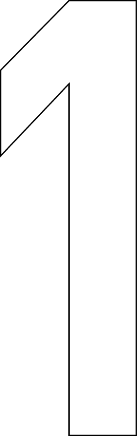 1, UITGESNEDEN CIJFER