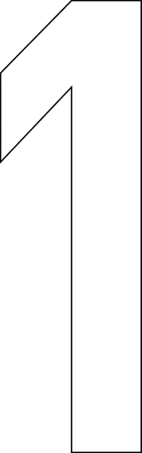 1, UITGESNEDEN CIJFER