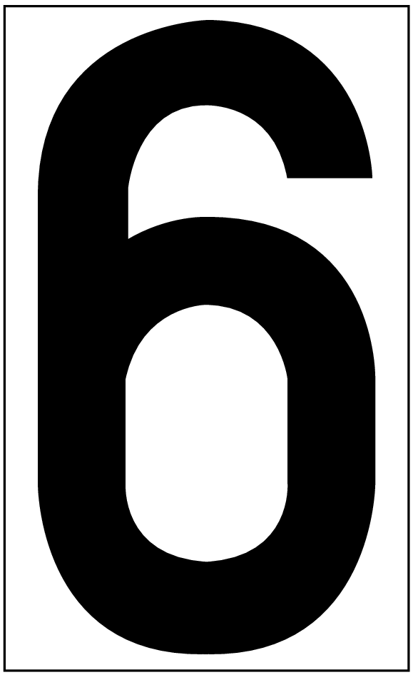 6, UITGESNEDEN CIJFER