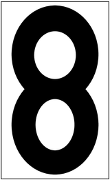 8, UITGESNEDEN CIJFER