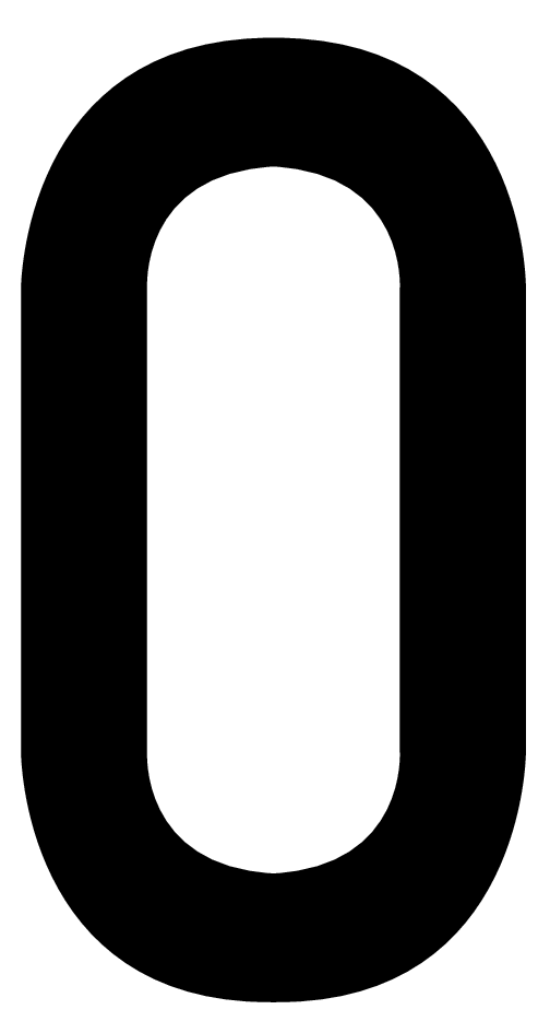 0, UITGESNEDEN CIJFER