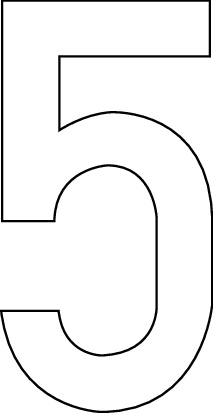 5, UITGESNEDEN CIJFER