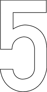 5, UITGESNEDEN CIJFER