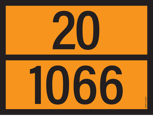 PANNEAU ADR AVEC CODE DE DANGER 20/1066