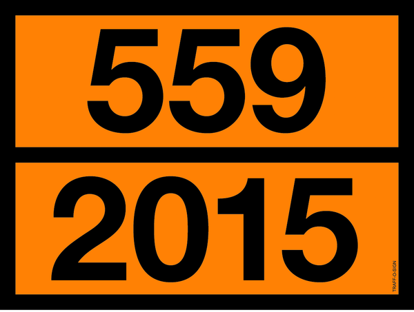 PANNEAU ADR AVEC CODE DE DANGER 559/2015