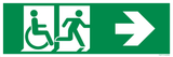 VLUCHTWEG NAAR RECHTS VOOR GEHANDICAPTEN