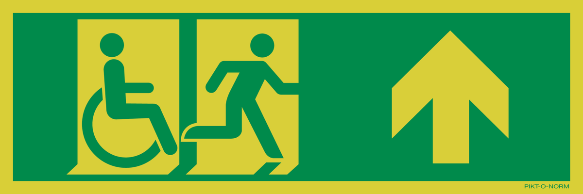VLUCHTWEG RECHTDOOR OF RECHTS GEHANDIC.