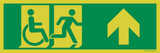 VLUCHTWEG RECHTDOOR OF RECHTS GEHANDIC.