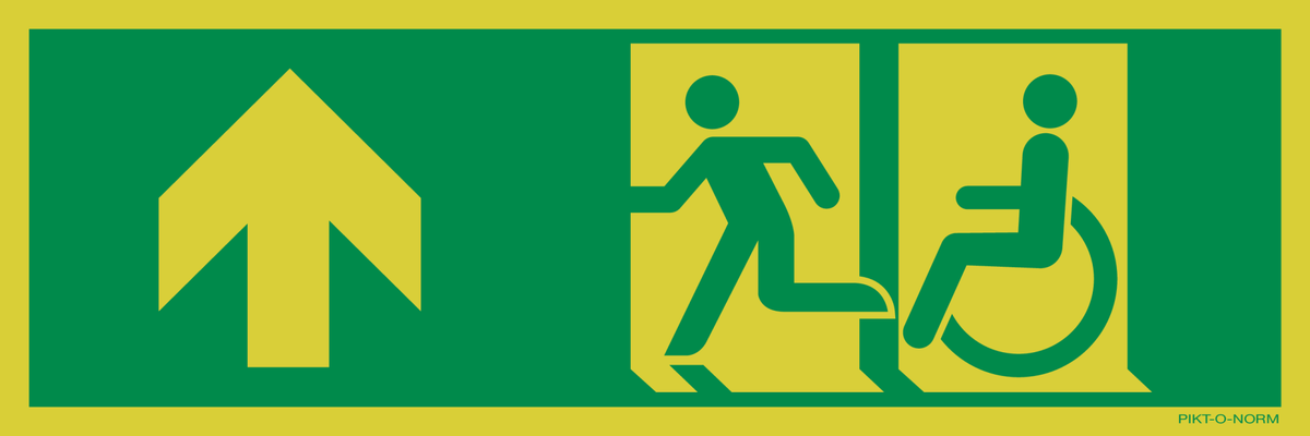 VLUCHTWEG LINKS BOVEN VOOR GEHANDICAPTEN