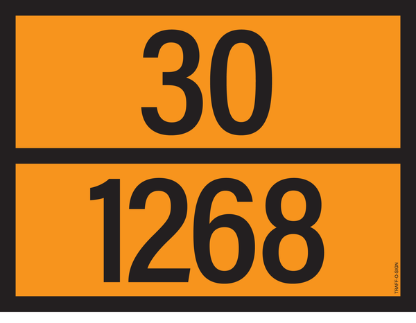 PANNEAU ADR AVEC CODE DE DANGER 30/1268