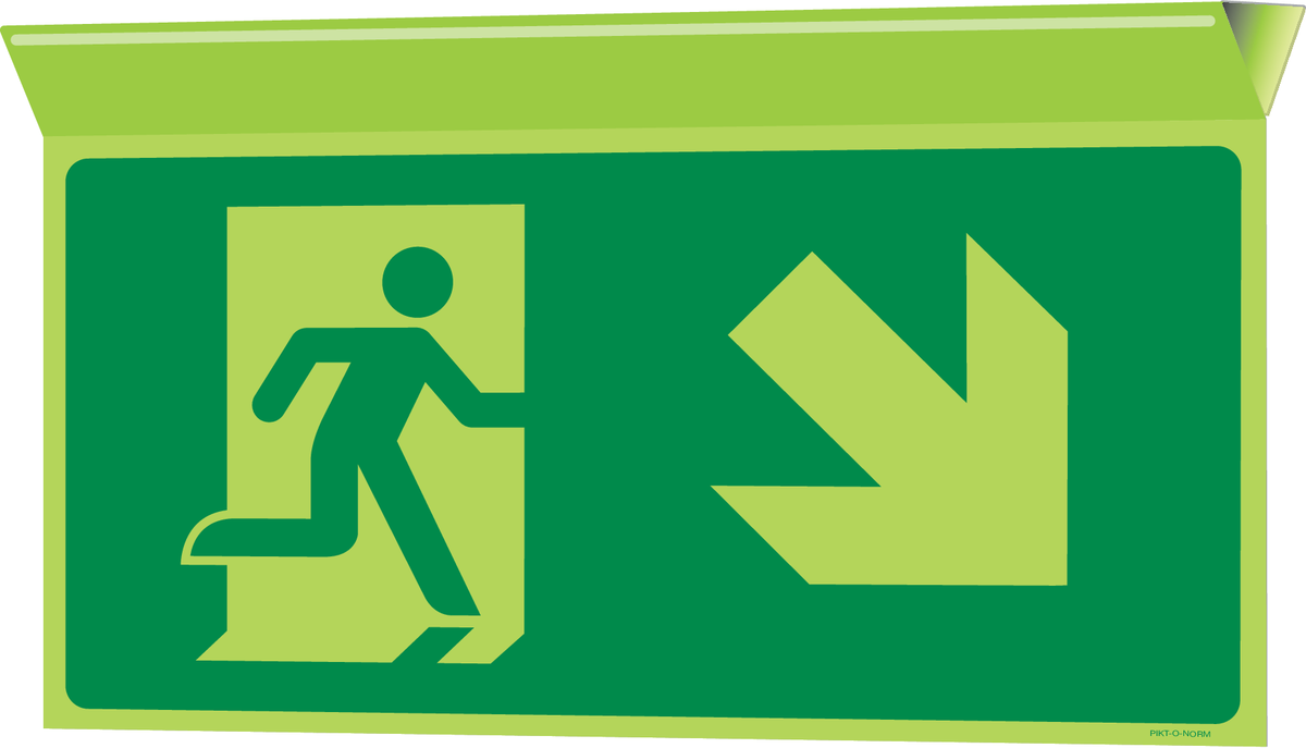 VLUCHTWEG, TRAP RECHTS NAAR BENEDEN
