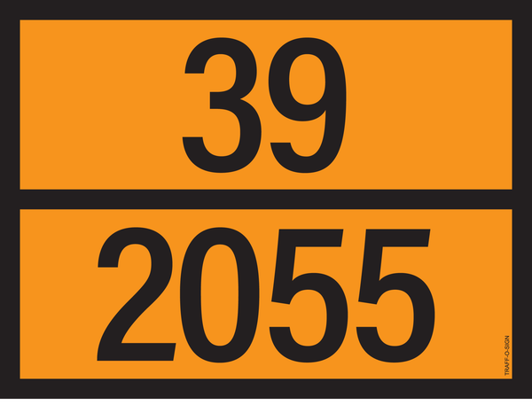 PANNEAU ADR AVEC CODE DE DANGER 39/2055