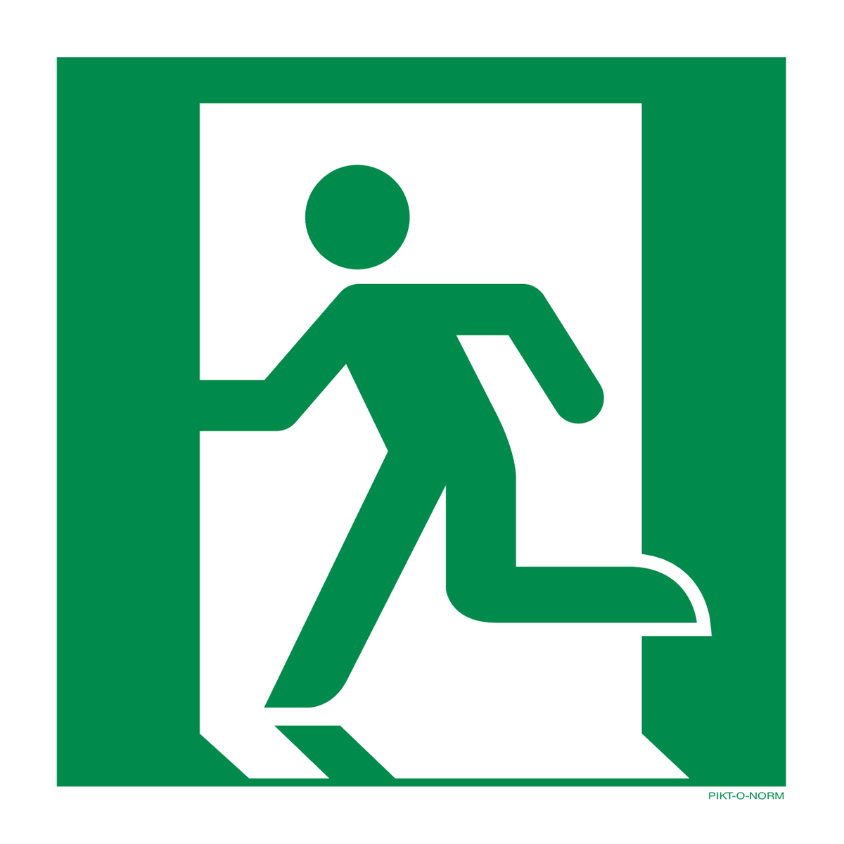 ISSUE DE SECOURS À GAUCHE ISO7010-E001