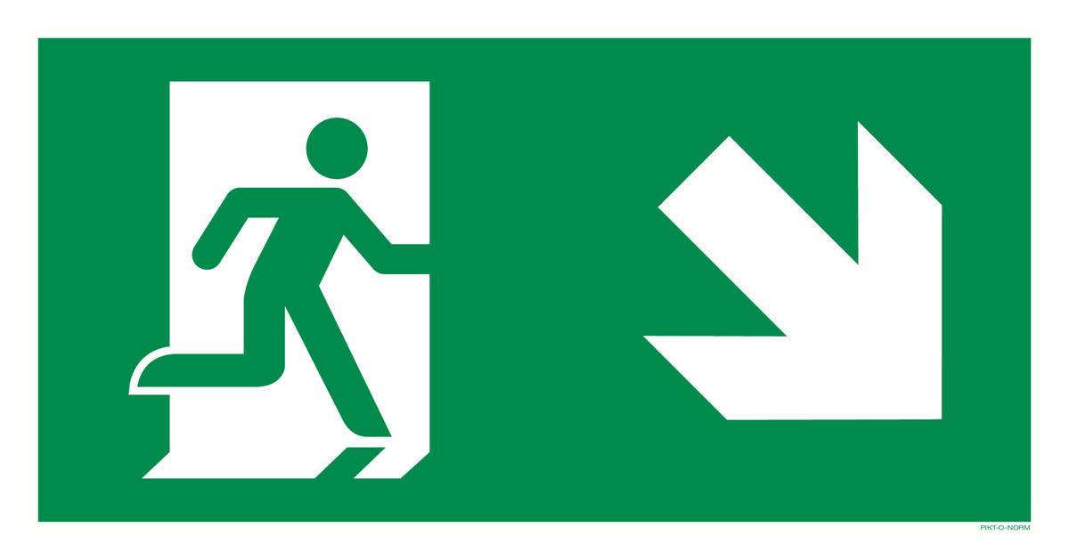 VLUCHTWEG, TRAP RECHTS NAAR BENEDEN
