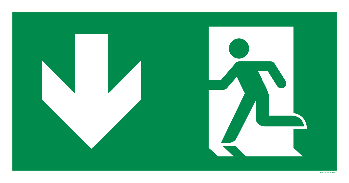 ISSUE DE SECOURS GAUCHE VERS LE BAS