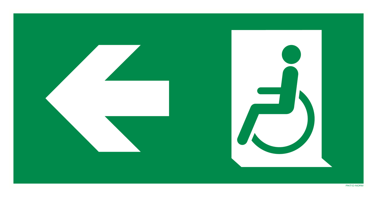 VLUCHTWEG LINKS VOOR GEHANDICAPTEN