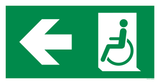 VLUCHTWEG LINKS VOOR GEHANDICAPTEN