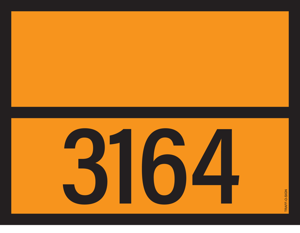 PANNEAU ADR AVEC CODE DE DANGER /3164