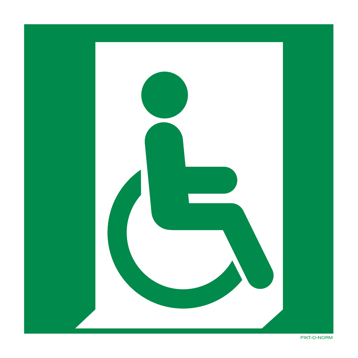 SORTIE SECOURS À DROITE HANDICAPES E030