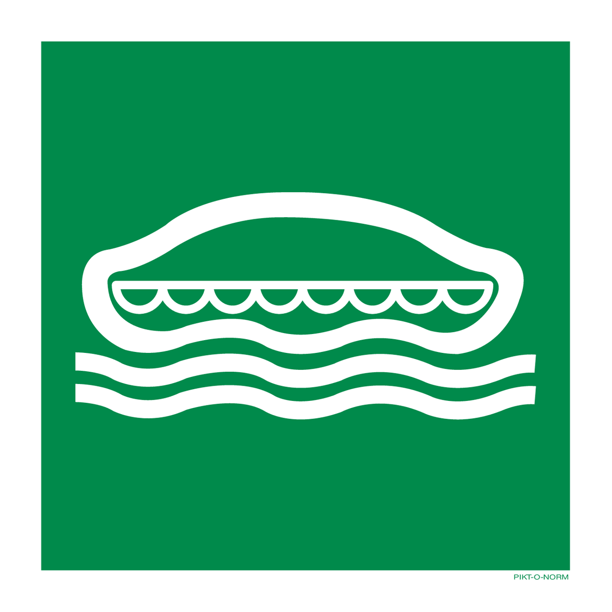 EMBARCATION DE SURVIE ISO7010-E036