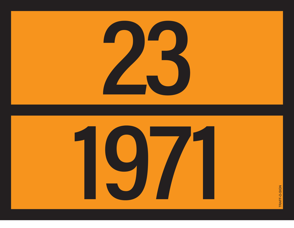 PANNEAU ADR AVEC CODE DE DANGER 23/1971