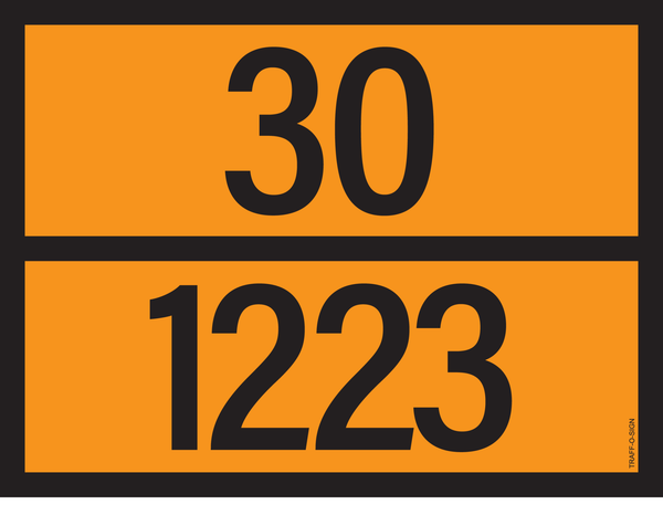 PANNEAU ADR AVEC CODE DE DANGER 30/1223